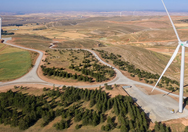 Foto ENEL GREEN POWER ESPAÑA CONECTA EL PARQUE EÓLICO DE MAYOR POTENCIA DE LOS QUE SE CONSTRUYEN EN ARAGÓN.